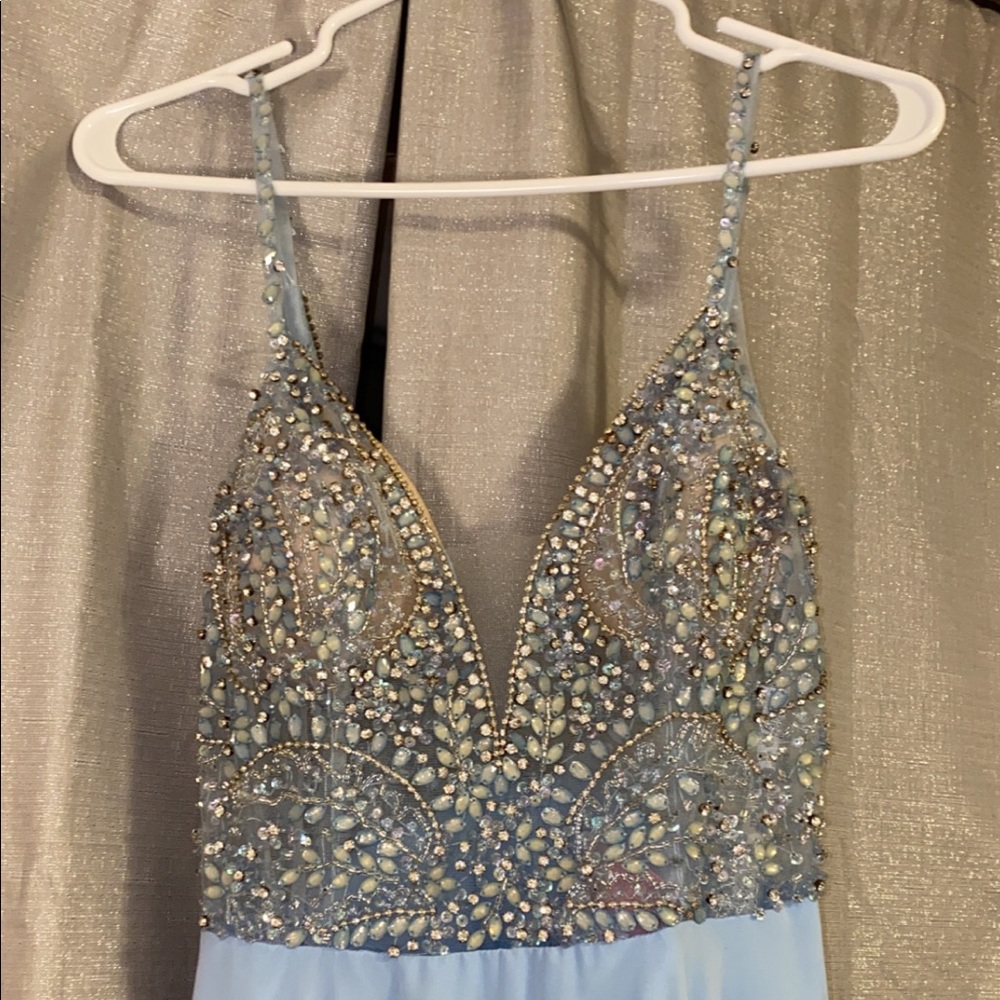 Jovani Light Blue Prom Dress